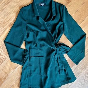 Lulu’s Turquoise Wrap Romper